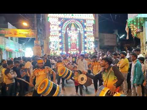 Cumbum Devi Navaratulu Day-3 Program Sri Ganga Bhavani Teen mar Drums Nandikotkur...