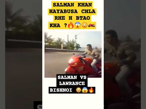 SALMAN KHAN RIDING HAYABUSA BIKE ON MUMBAI | SALMAN KHAN VS LAWRENCE BISHNOI | #shorts