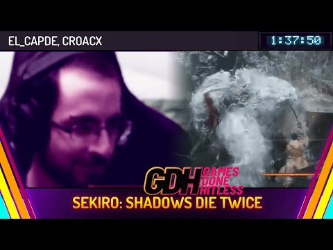 Sekiro: Shadows Die Twice by el_capde and croacx in 1:37:50 - Games Done Hitless