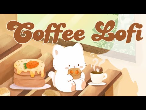 Coffee Lofi ☕Lofi Kitty ☀️1 Hr Song 🍁lofi chill【Cute lofi music mix】 🥞 study/aesthetic/chill 🎶