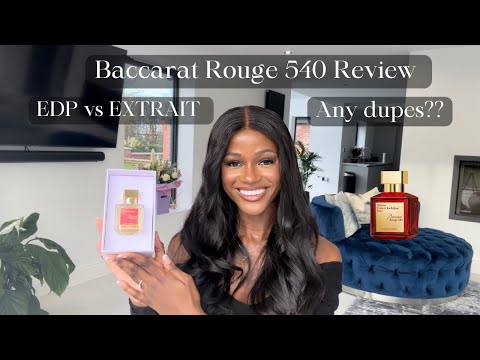 BACCARAT ROUGE 540 MFK review and unboxing. EDP vs extrait comparison and dupes.