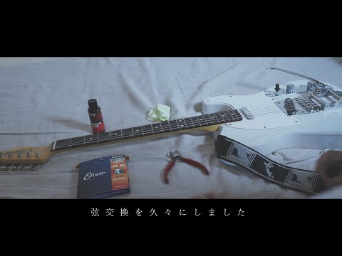 弦交換をしました。（ビグスビー弦交換のコツ）Bigsby String exchange