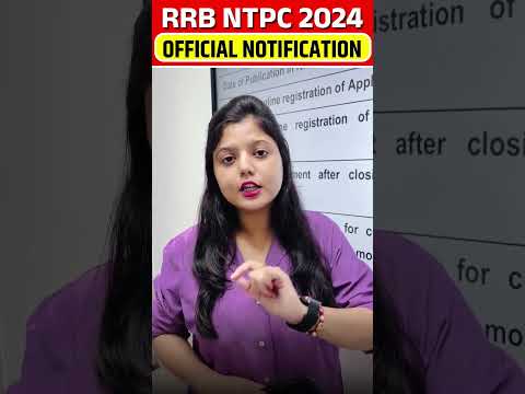 RRB NTPC 2024 | OFFICIAL NOTIFICATION OUT 2024 | RRB NTPC NEW VACANCY | #shorts #rrbntpc #rrb