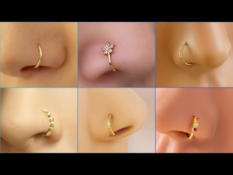 Latest Nose Ring Designs/ Simple Nose Ring Designs In Gold/ nathni nose ring designs #nathni design