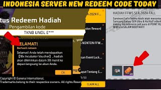 Indonesia Server New Redeem Code Again 🔥 ff Indonesia server new event today 🎯