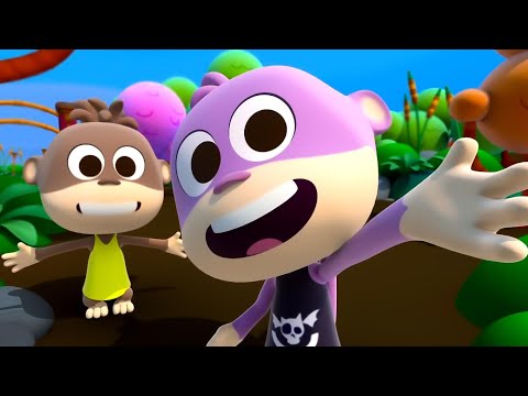 Monkey's Party, Animal Dance and Kindergarten Rhymes for Children