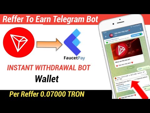 Refer To Earn TRX/TRON Telegram Bot