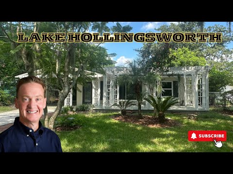 Walk to Lake Hollingsworth in minutes!  3/2 in Lakeland, Florida, NO HOA, $475k and beautiful!