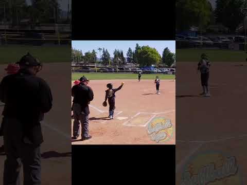 Fooled her on the change up !  #softball #pitching #strikeout