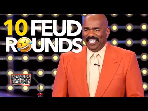 10 Family Feud Rounds With Steve Harvey 2024