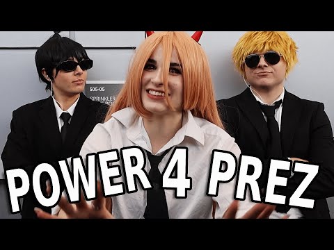 vote power for president 2024 - chainsaw man crack @ anime nyc