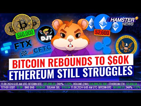 Crypto market: BTC back to $60k, ETH down by 10%, Ripple vs SEC, meme coins crash ⚡️ Hamster News