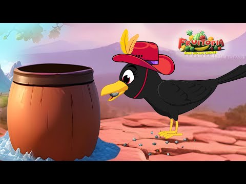 होशियार कव्वा - Pyaasa kauwa #  Hindi Balgeet -  Nursery Rhymes - Fruitopia