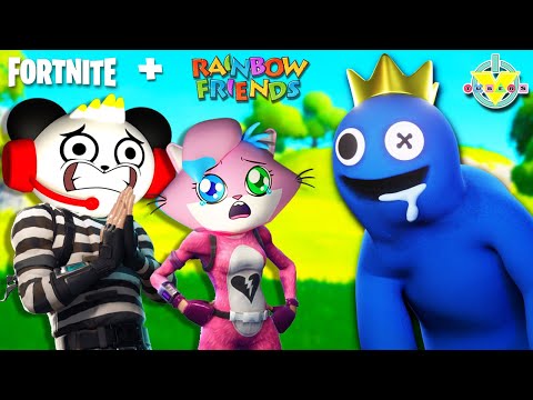 Fortnite Rainbow Friends with Combo Panda VS Alpha Lexa!!