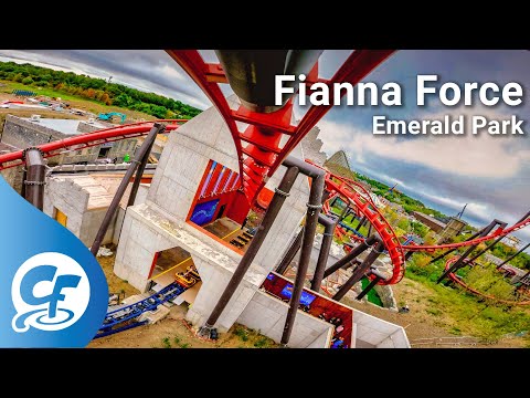 Fianna Force front seat on-ride 5K POV @60fps Emerald Park