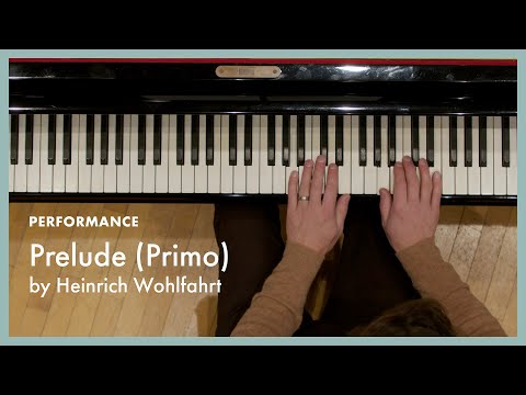 Prelude (Primo) - Wohlfahrt (page 52, Literature for the Piano Book 1)