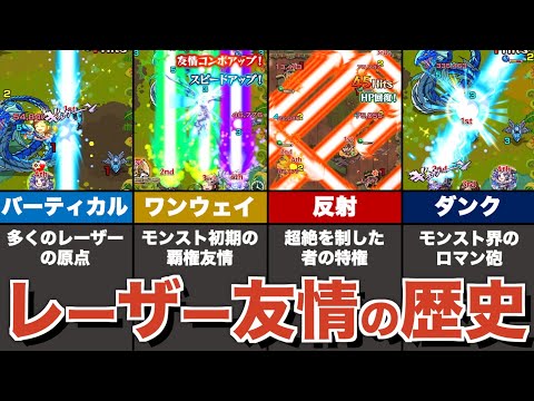 レーザー系友情コンボの進化の歴史【モンスト】【ゆっくり解説】