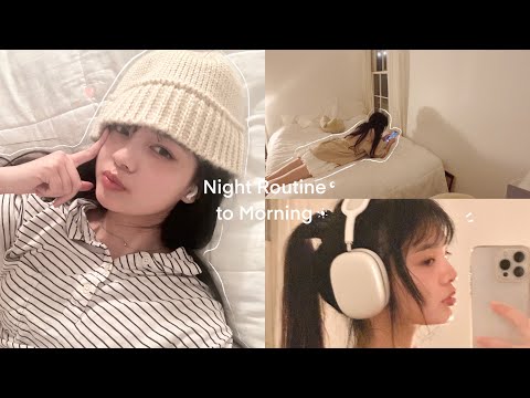 10 pm Night Routine to Wake Up at 5 am ☽ Skincare routine, Cooking & Productive morning routine