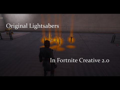 Original Lightsabers and First Order Blaster Rifle In Fortnite Creative 2.0 UEFN!