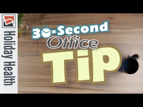 Staying Healthy at Work During the Holidays | NBF 30 Second Office Tip