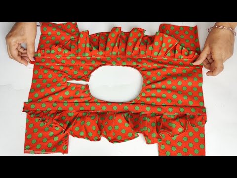 Beautiful Frill Baby frock cutting and stitching | Baby Frock design Cutting and stitching