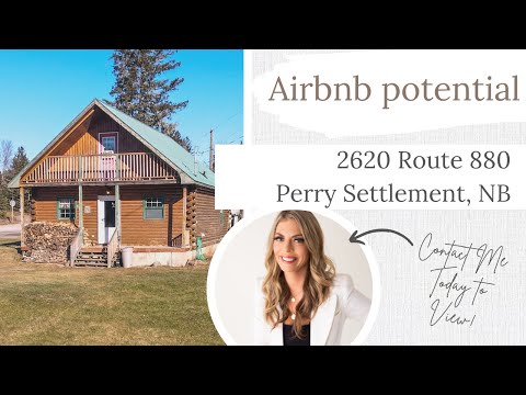 Airbnb potential log home near Sussex NB - Evolve Real Estate Team