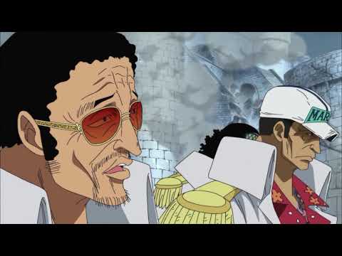 Akainu uses meteor volcano | One piece Dub