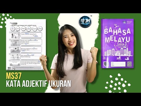 【BM Tahun 3】Buku Aktiviti Jilid 1 MS 37 |  Kata Adjektif Ukuran【学到】|  ANGELIA