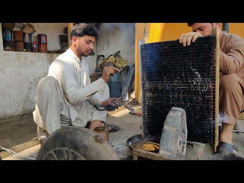 Damaged Radiator Fixing Technique by Brilliant Mechanic