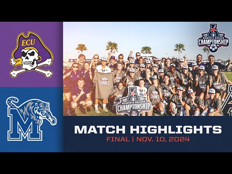 2024 American Women's Soccer Championship - #3 East Carolina vs #1 Memphis