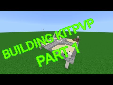 Minecraft building KITPVP spawn part 1 (no commentary)