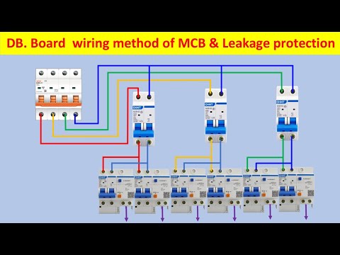 Single Phase MCB Distribution DB Wiring Connection Circuit Diagram | house wiring | db box |