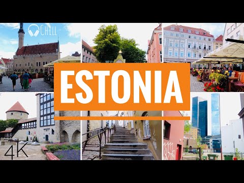 Virchual™ Estonia: Tallinn - Capital city, Cathedral, Old town. Virtual 4K run n tour | Chill music