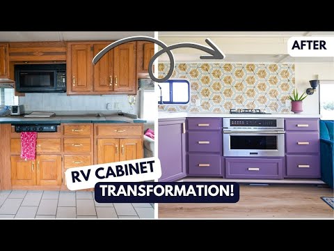 HOW TO PAINT YOUR RV CABINETS || CAMPER RENOVATION TUTORIAL