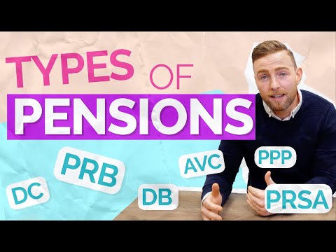 What are the difference types of pensions?