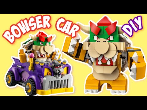 Super Mario Build Your Own DIY Bowser's Muscle Car To Marry Princess Peaches