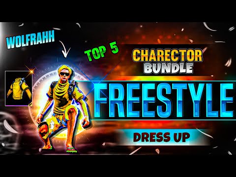 ALL CHARACTER BUNDLE FREESTYLE DRESS COMBINATION || NEW FREESTYLE DRESS COMBINATION FREE FIRE 🔥