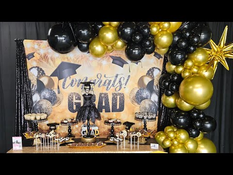 Graduation Theme with Balloon Garland