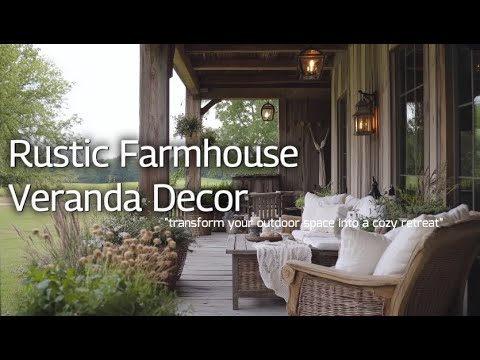 Create a Cozy Outdoor Space with Rustic Farmhouse Veranda Decor