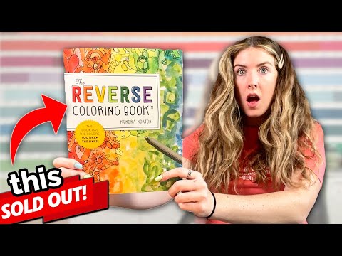 I Tried A REVERSE Coloring Book?? *It SOLD OUT??*