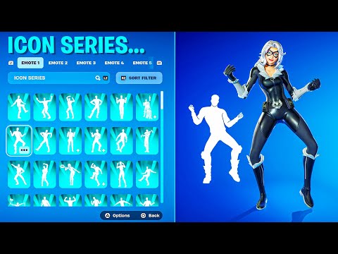 ALL FORTNITE ICON SERIES & NEW TIKTOK EMOTES!