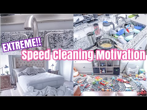 EXTREME SPEED CLEANING MOTIVATION | MESSY HOUSE TRANSFORMATION | REAL LIFE MESS