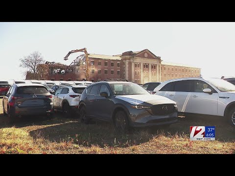 Former ACI building in Cranston being demolished