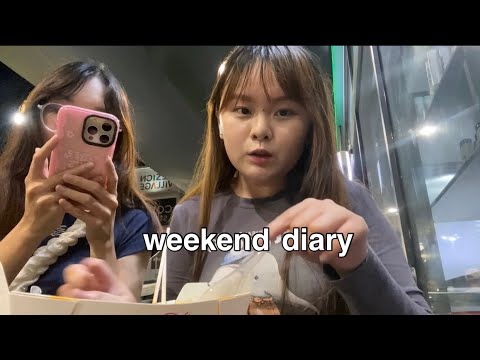 Weekend Diary 𐙚˙✧˖°📷, friend's birthday, ramen mukbbang, cute cafe hopping, tiramisu