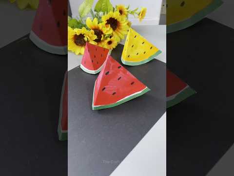 paper se watermelon Kaise banaen | paper se kya kya banaa sakte hain kagaj se kya bana sakte hai