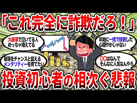 【2ch有益】初心者の投資家が続々逝く・・・新NISAで大暴落し手放す人が急増【2chお金スレ】