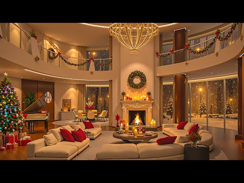 Christmas Harmony 2025 🎶 Warm Fireplace & Relaxing Jazz Melodies 🎄 Jazz Music for Relaxation & Sleep