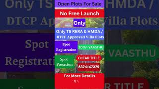 open plots for sale