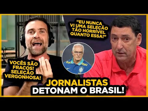 "A PIOR QUE JÁ VI"- DESABAFO EXPLOSIVO DOS JORNALISTAS SOBRE A SELEÇÃO BRASILEIRA