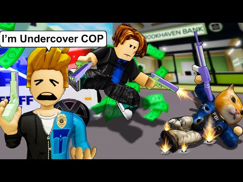 BEING UNDERCOVER COP 🤣  Roblox Brookhaven 🏡 RP - Funny Moments